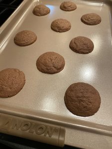 cookies on baking sheet