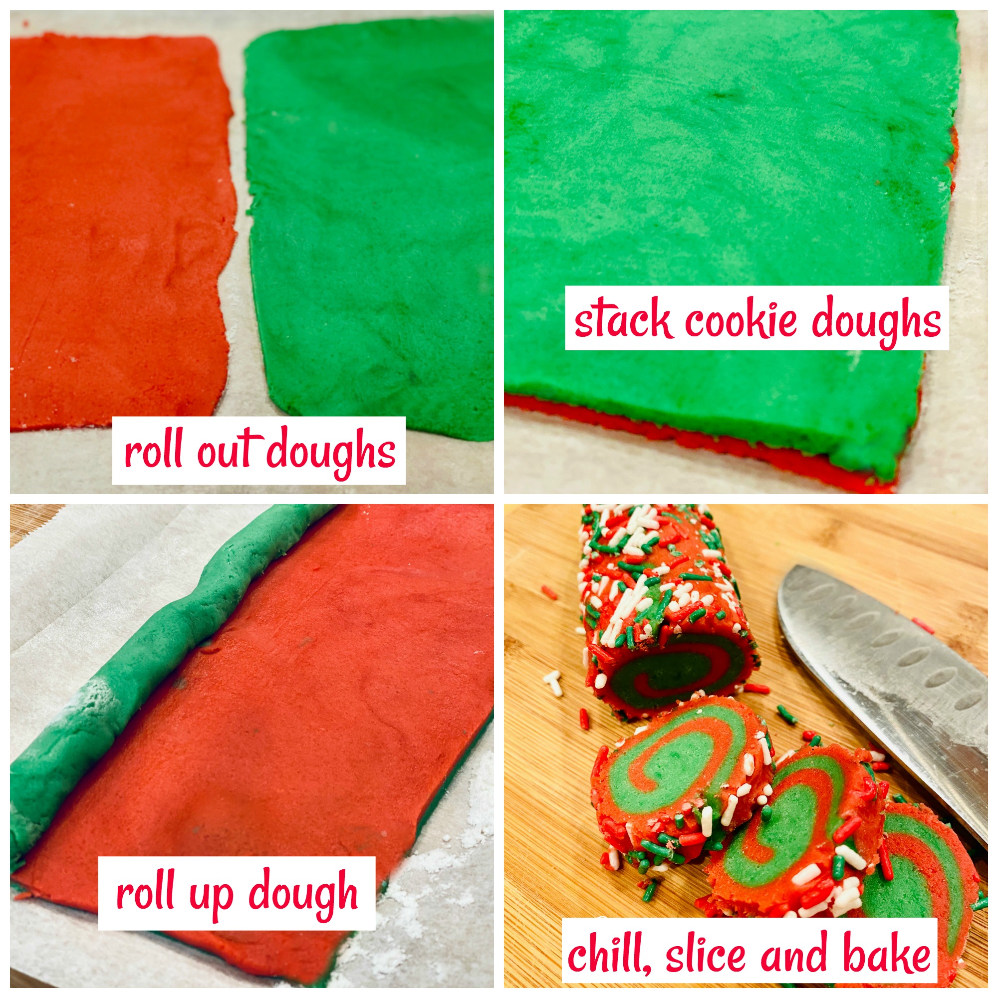 steps on how to make pinwheel cookies