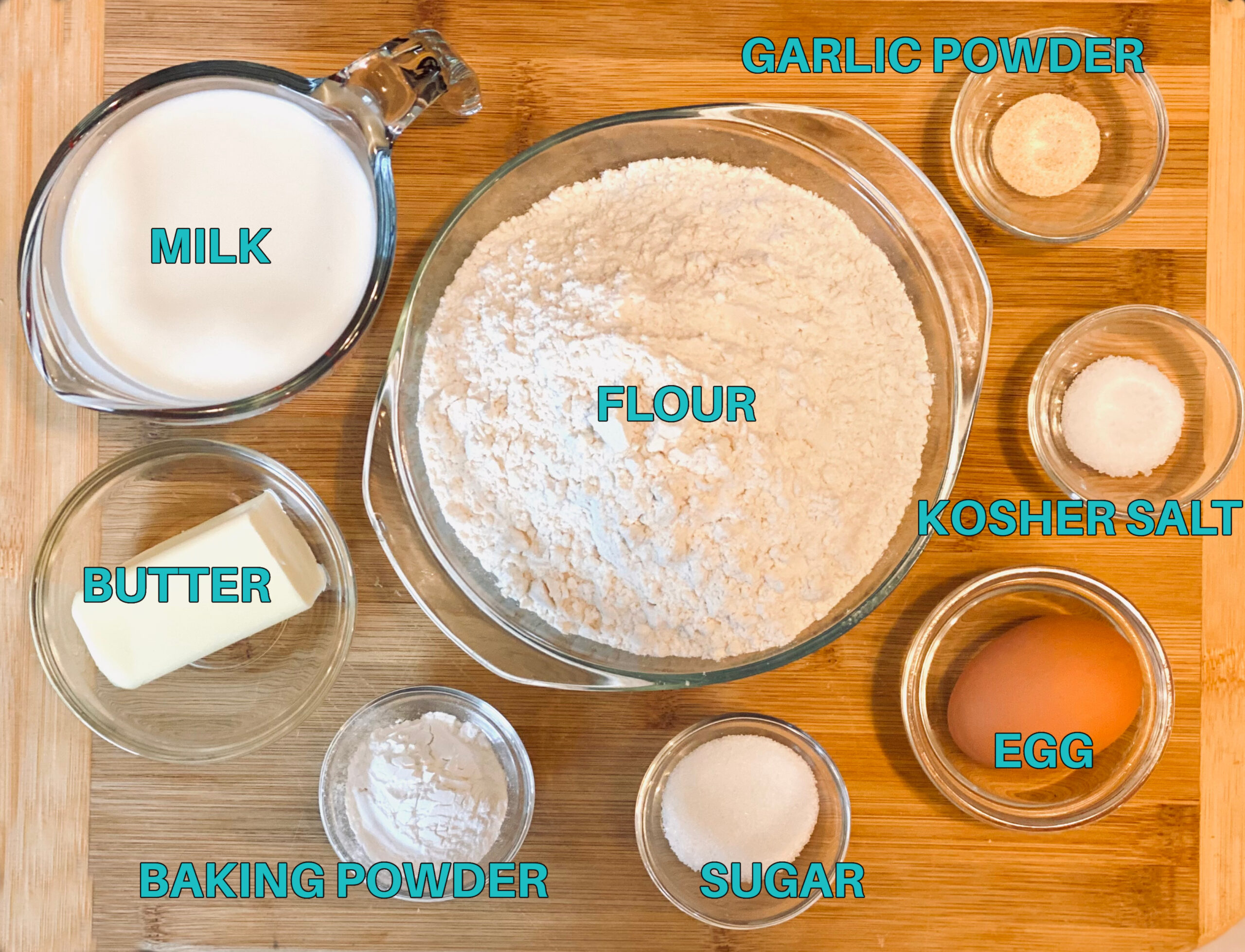 Ingredients to make clearance bread