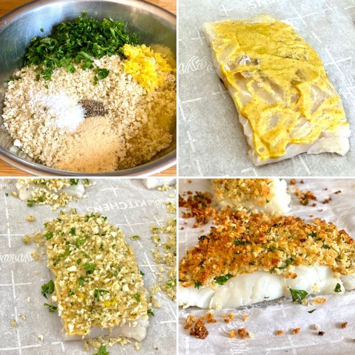 step by step to make baked cod