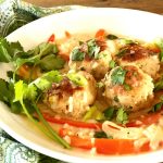 One Pot Chicken Meatballs Recipe With Jasmine Rice