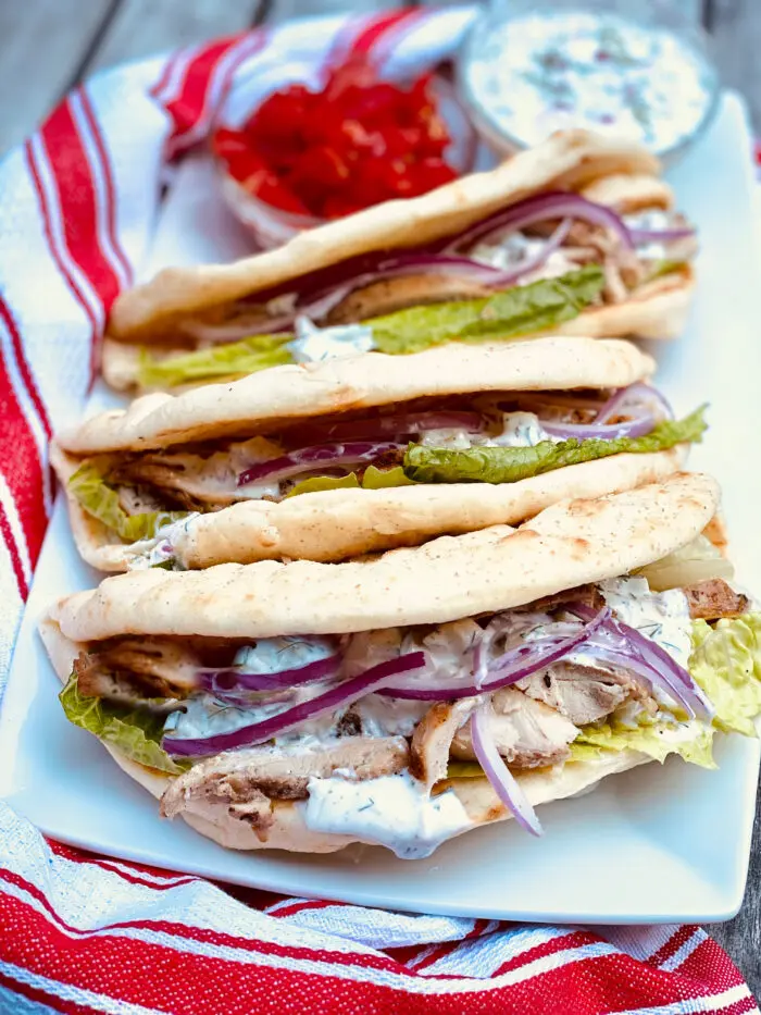 Chicken Gyros with Homemade Pitas - Gills Bakes and Cakes