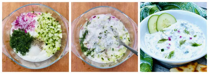 step by step how to make tzatziki sauce