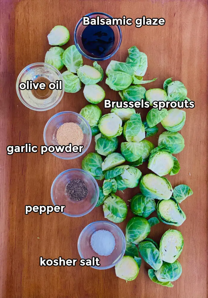 ingredients for air fryer brussel sprouts