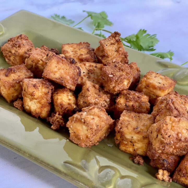 Crispy Air Fryer Tofu Swirls of Flavor