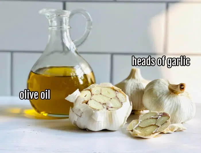 ingredients for roasted garlic