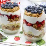 Granola And Yogurt Breakfast Parfaits With Fresh Fruit