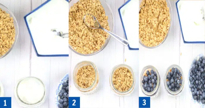 how to make a breakfast parfait step by step