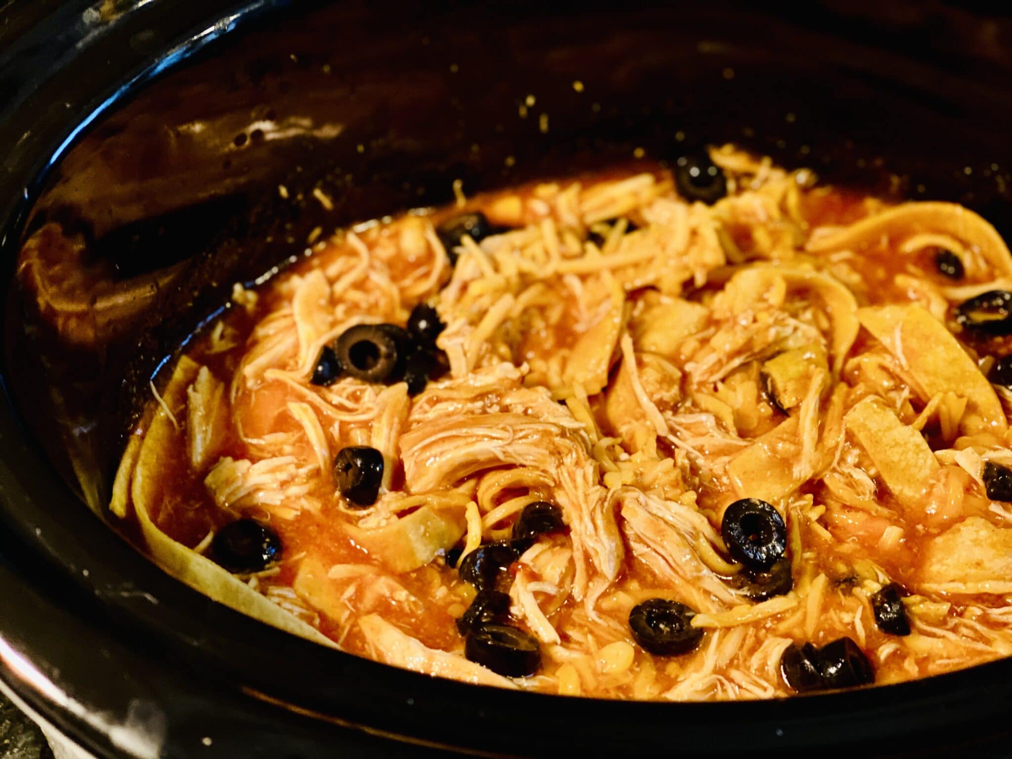 Slow Cooker Enchilada Chicken Swirls of Flavor