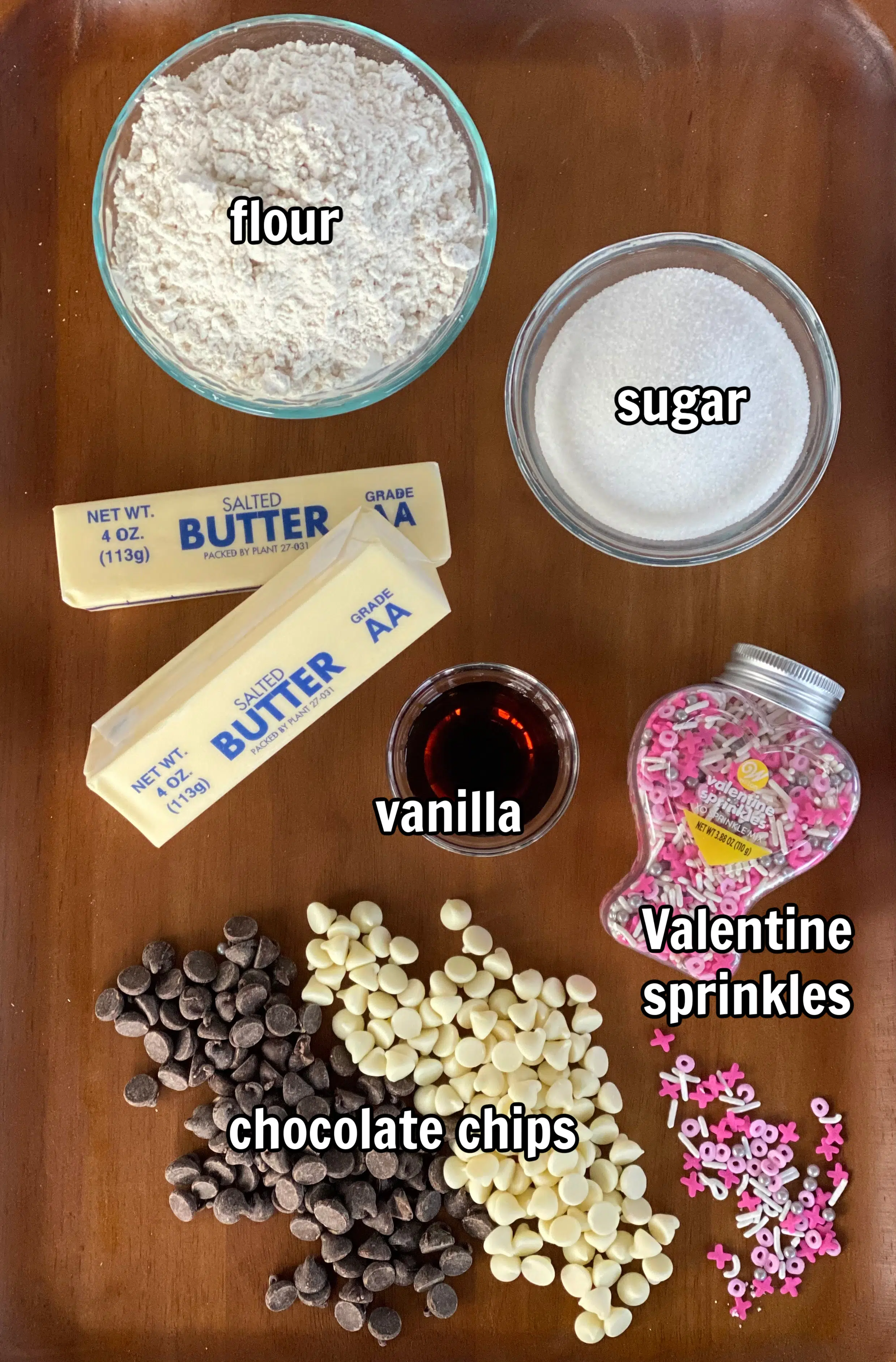 ingredients for sugar cookies