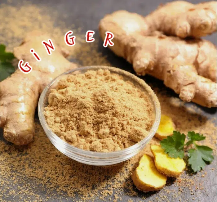ground ginger and fresh ginger root