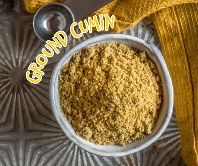 ground cumin in a bowl