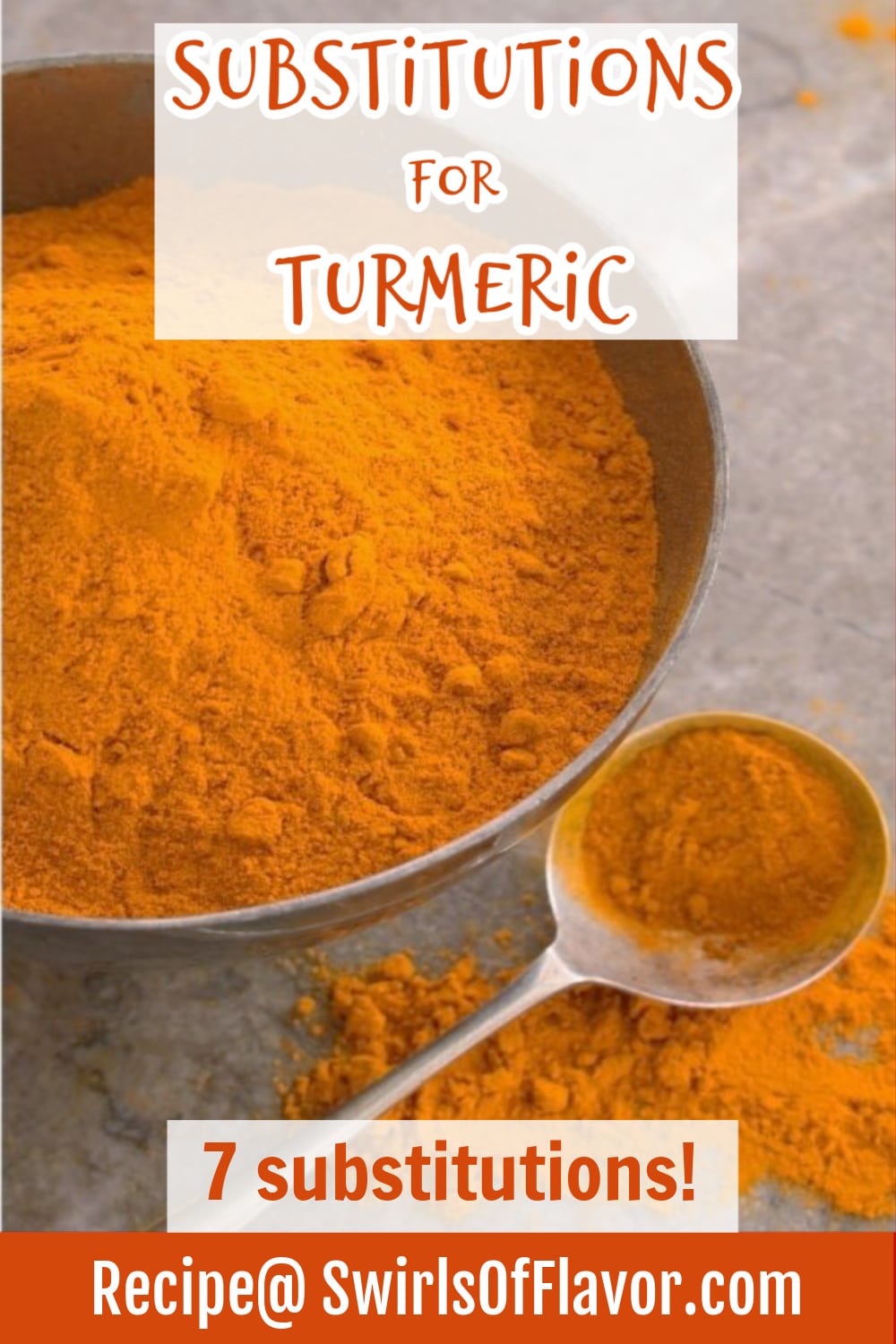 Substitutions for Turmeric Swirls of Flavor