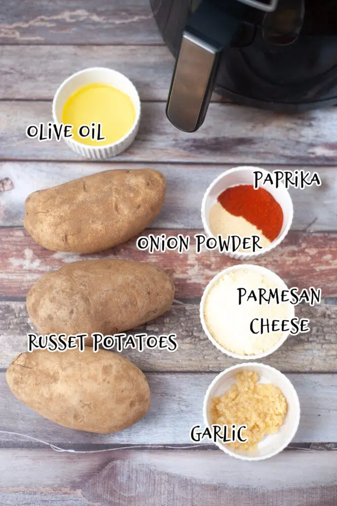 ingredients for potatoes in the air fryer