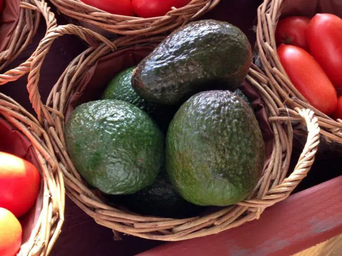 avocados in a basket