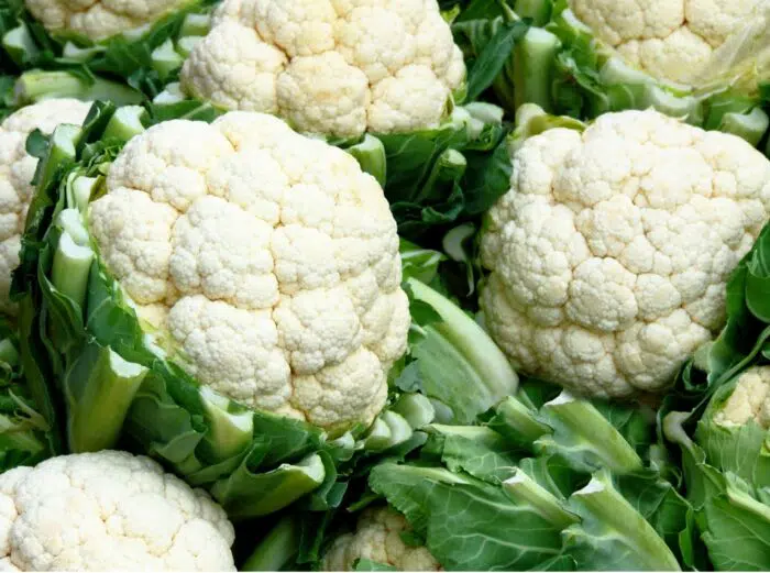 many heads of cauliflower