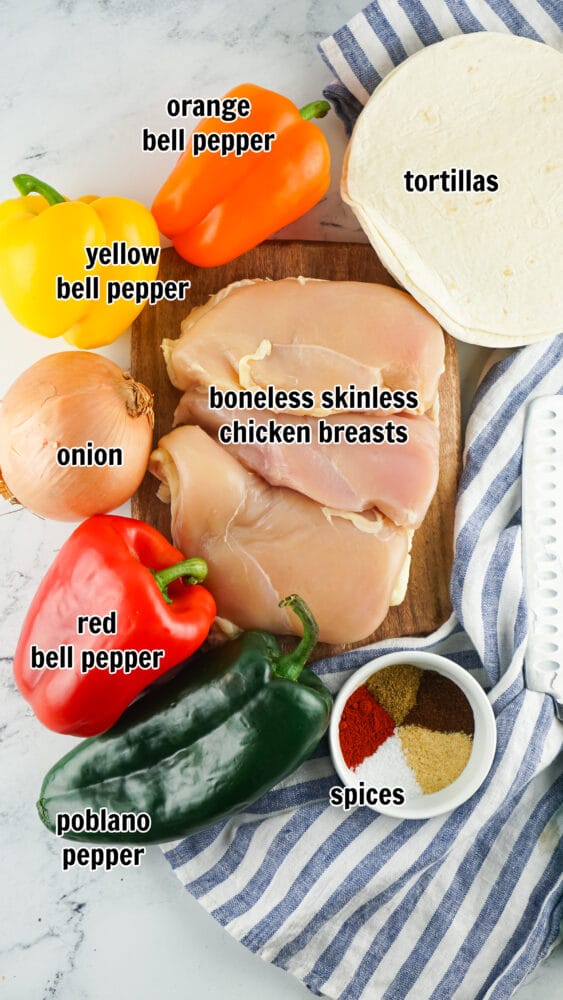 chicken fajitas ingredients