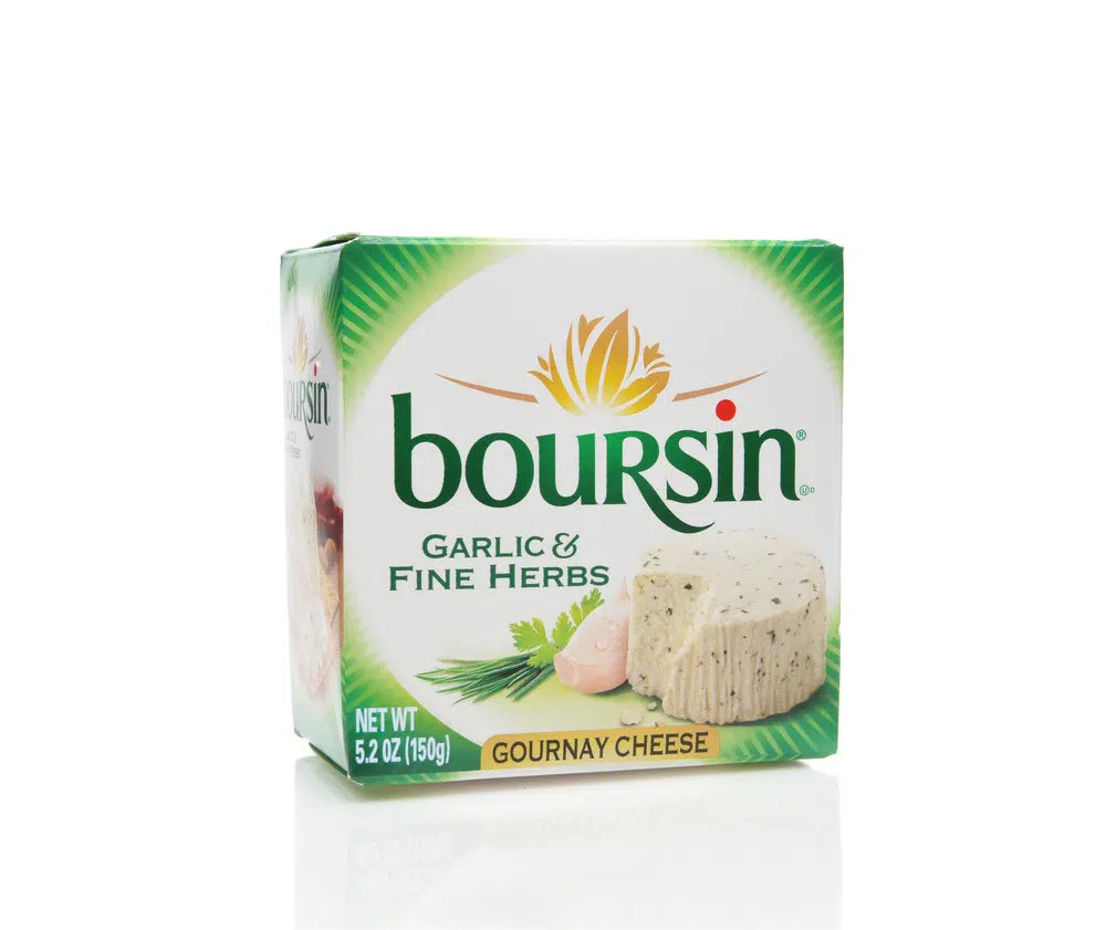 Box of Bousins cheese