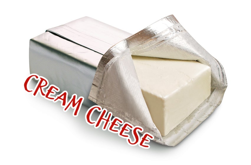 block of cream cheese