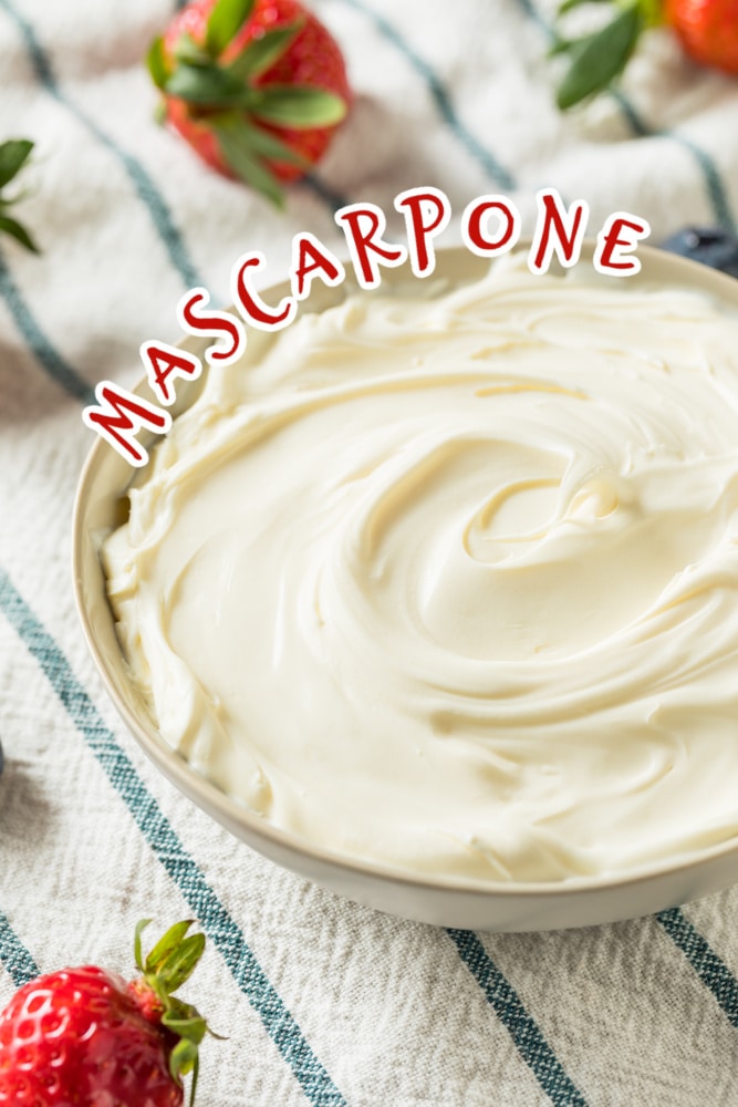 mascapone cheese in a bowl