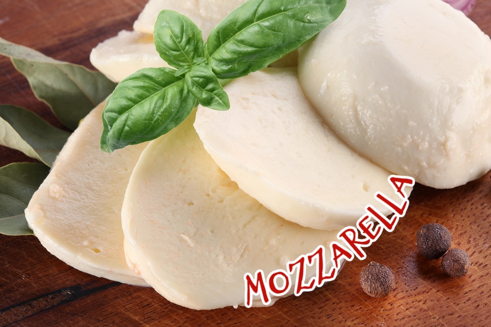 sliced mozzarella cheese