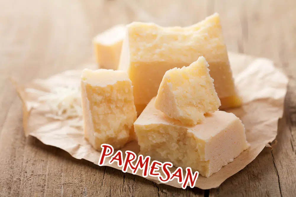 chunks of Parmesan cheese