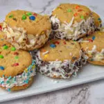 M&M Cookie Ice Cream Sandwich Recipe