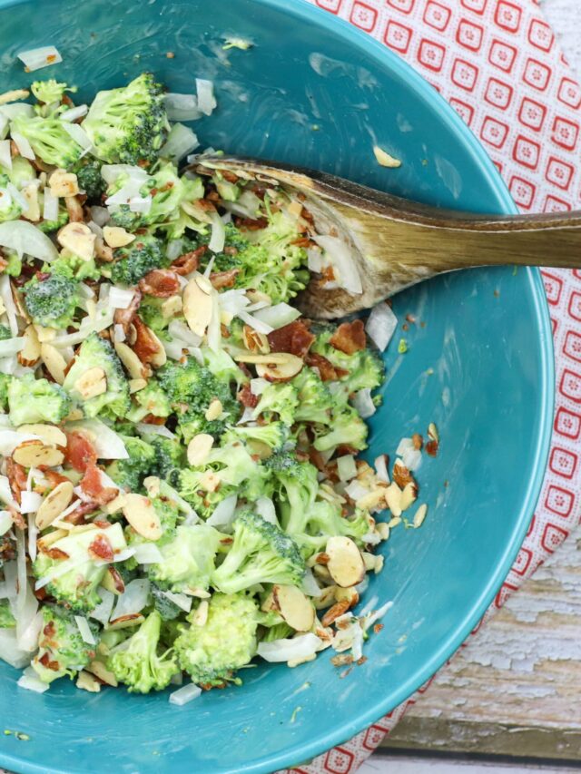 Broccoli Salad with Bacon Swirls of Flavor