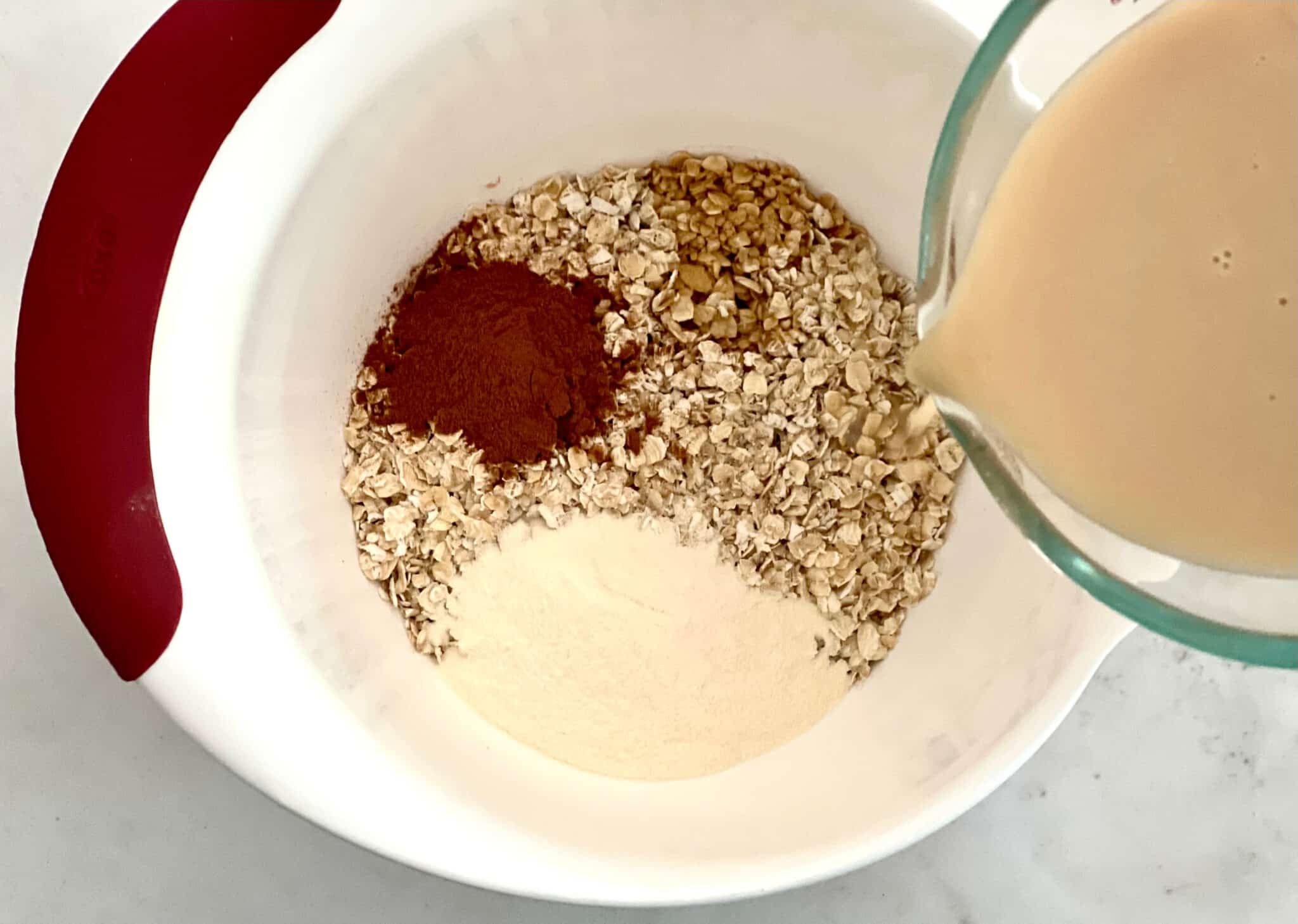 Overnight Oats with Protein Powder Swirls of Flavor