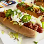 hot dog tacos on a platter