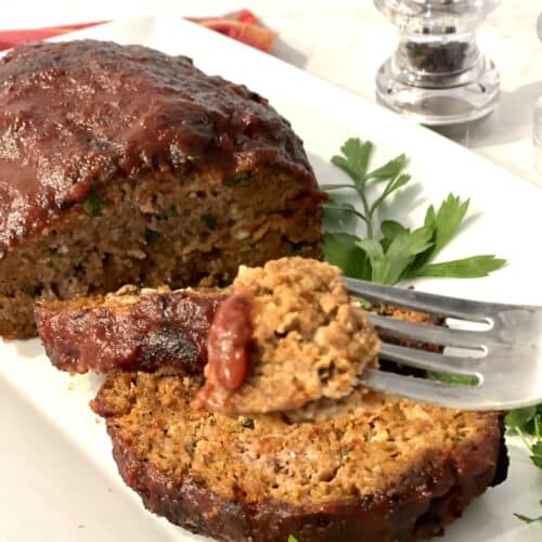 Air Fryer Meatloaf With Barbecue Sauce Swirls of Flavor
