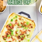 Bacon cheddar Ranch Dip with text overlay