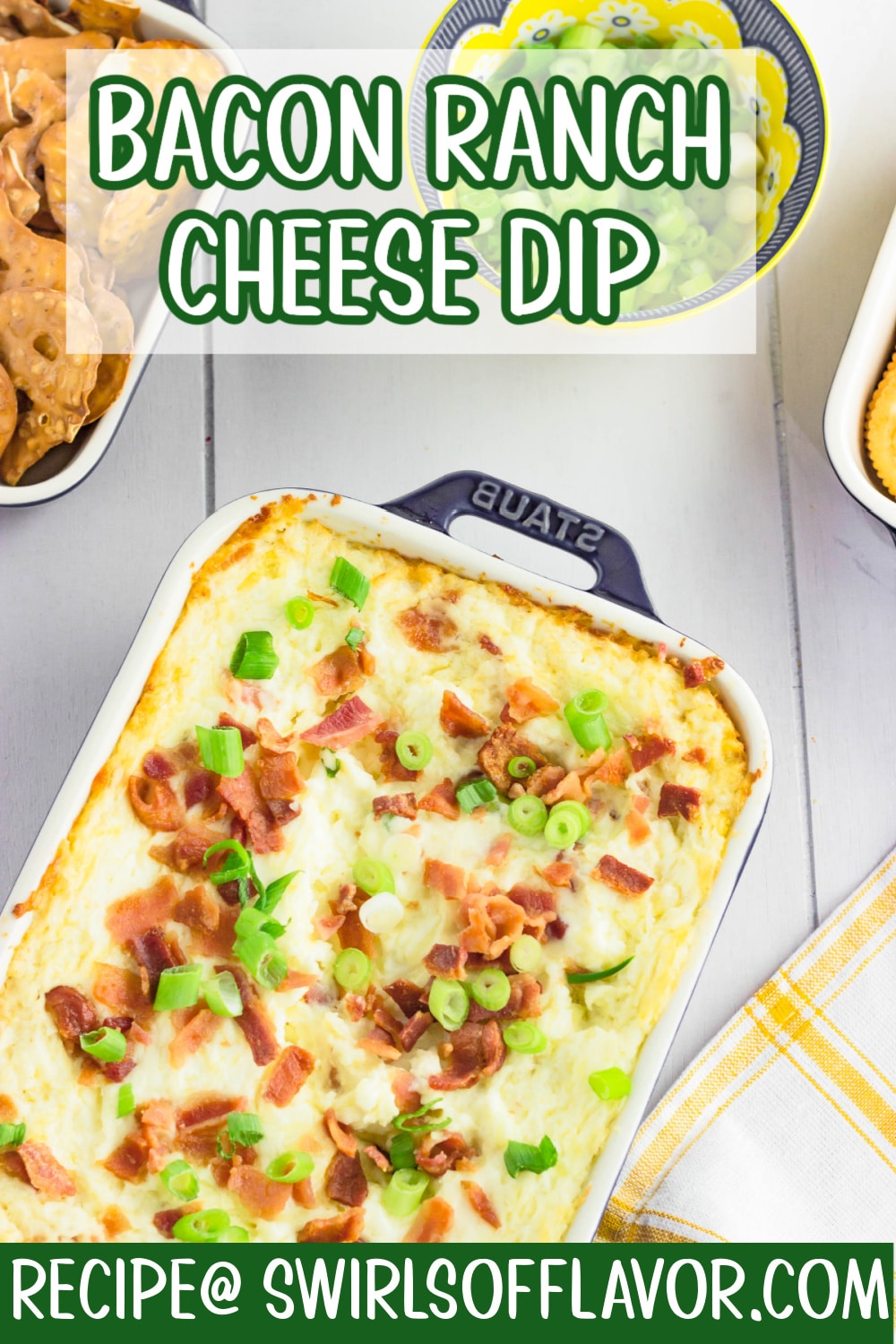 Bacon Cheddar Ranch Dip Swirls of Flavor