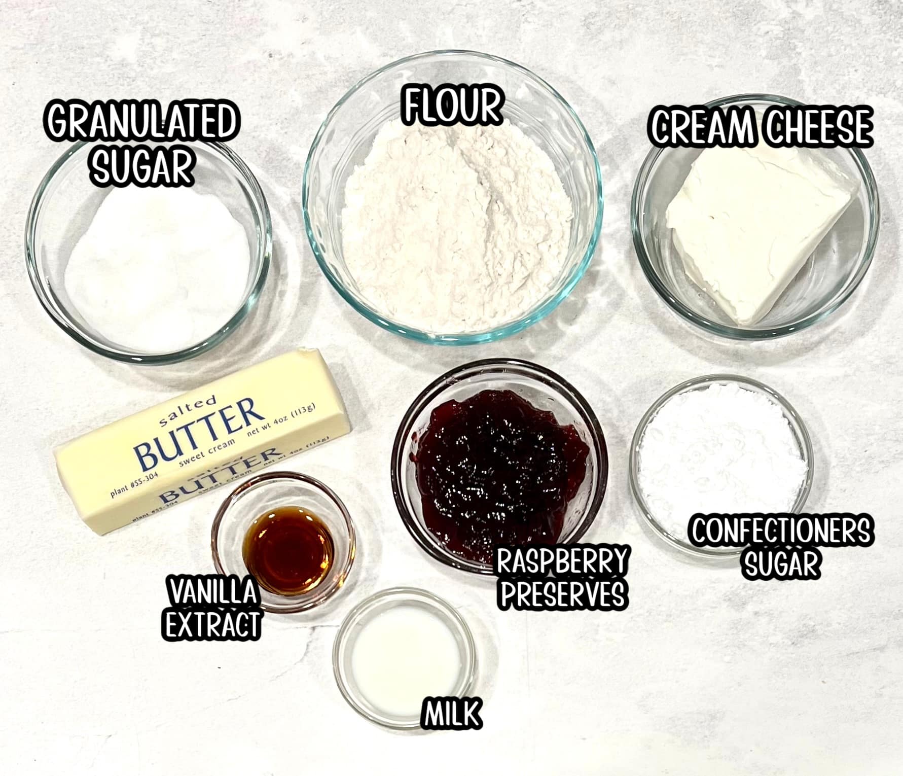 ingredients for cookie recipe