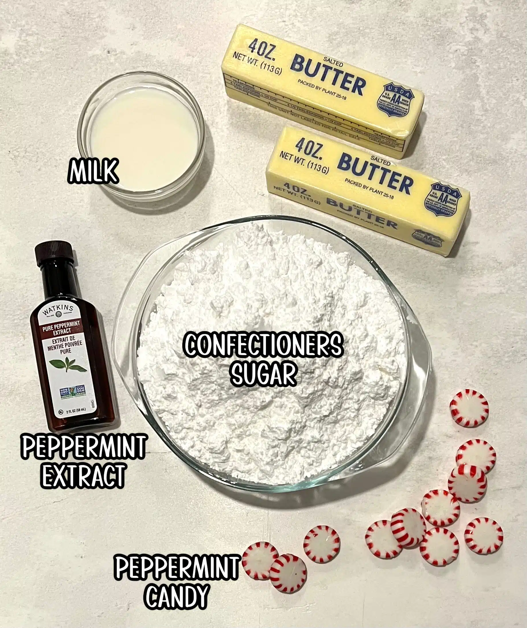 peppermint frosting ingredients