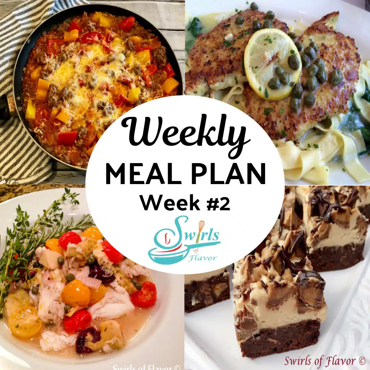Meal plan week 2 collage