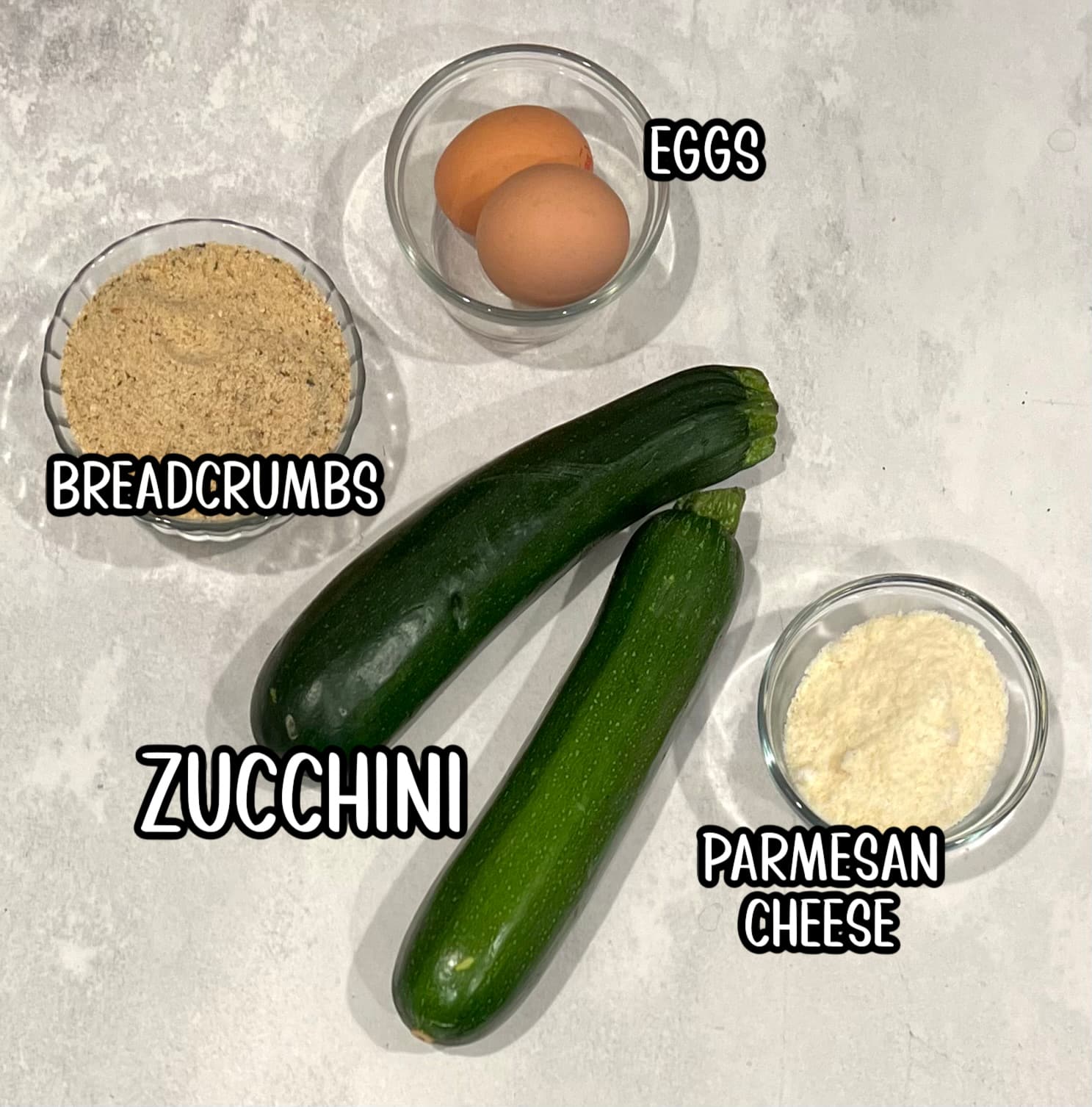 ingredients for air fryer zucchini french fries