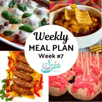 collage of meal plan 7 recipes