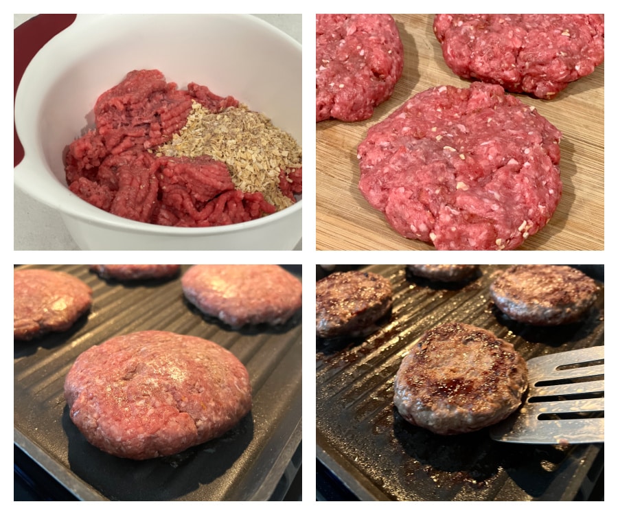 steps for making burgers