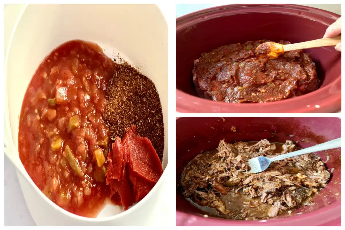 steps to make slow cooker beef