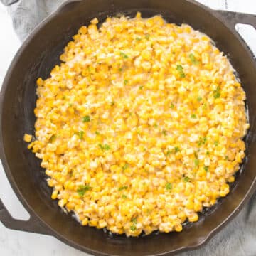 skillet corn in cast iron skillet