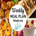photo collage of meal plan 16 with text overlay