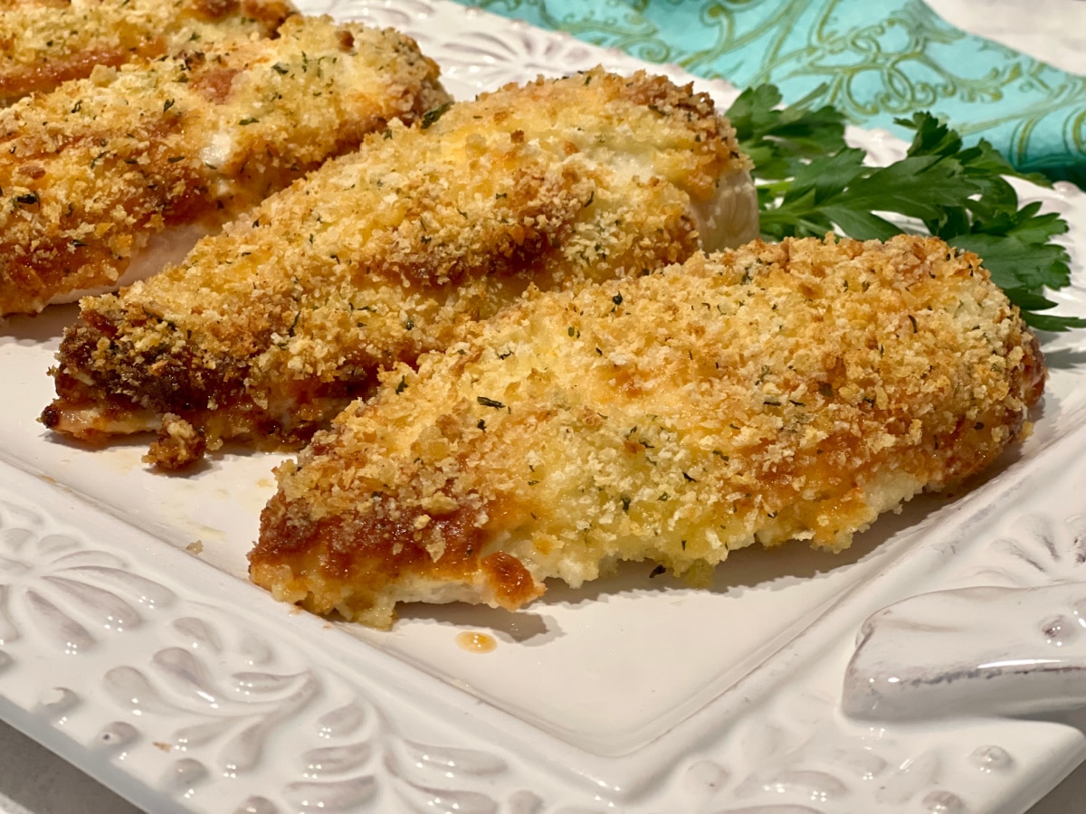 Parmesan Herb Crusted Chicken Swirls of Flavor