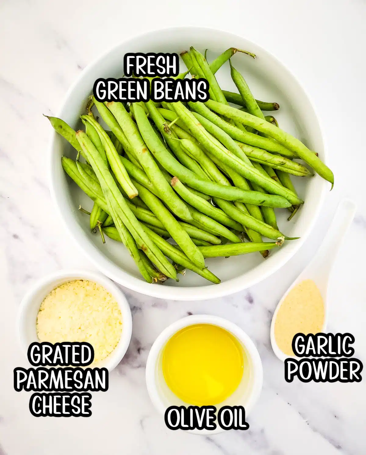 ingredients for parmesan green beans