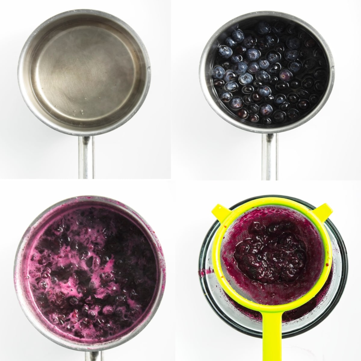 steps to make blueberry syrup
