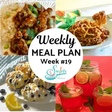 collage of Meal Plan 19 recipes