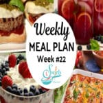 meal plan recipe photos with text overlay