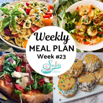recipe collage of meal plan 23 recipes