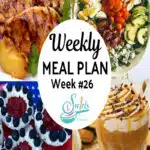 recipe collage of meal plan 26 with text overlay