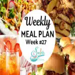 meal plan 27 recipe collage with text overlay